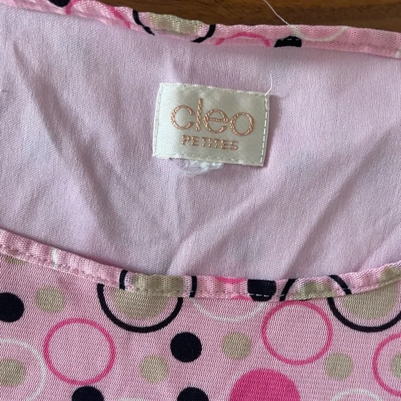 Cleo Y2K Pink Multi-Color Polka Dot Sleeveless Top - Picture 3 of 4